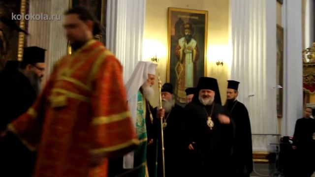 Колокольный звон на встречу Патриарха Неофита смотреть онлайн