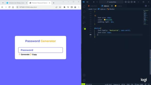 how to make random password generator | HTML, CSS and JS смотреть онлайн