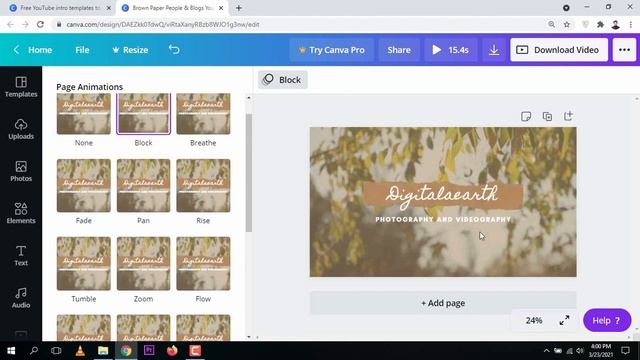 How to Make Youtube Intro in Canva (8th Tutorial) смотреть онлайн