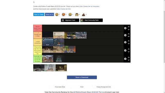 Roblox evade maps tier list смотреть онлайн