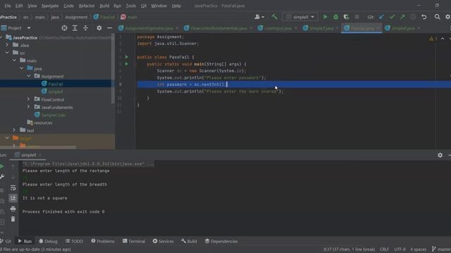 Java problems to solve for beginners - Exam Pass Fail problem смотреть онлайн