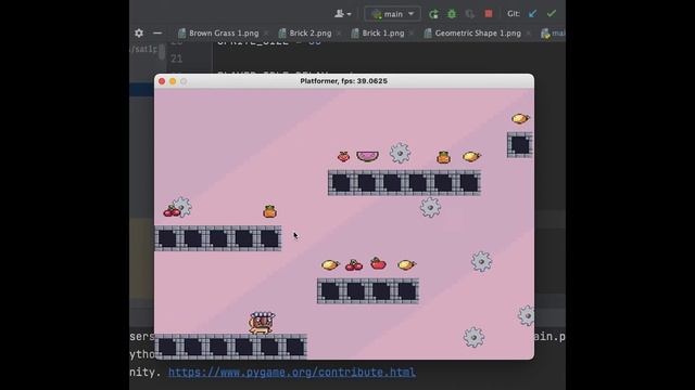 Platform With Moving Circular Saw Game - Python Game Development смотреть онлайн