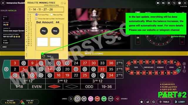 Roulette Mining: Win At Roulette With Automated Betting & Real-time Analysis! - Automatic Bet