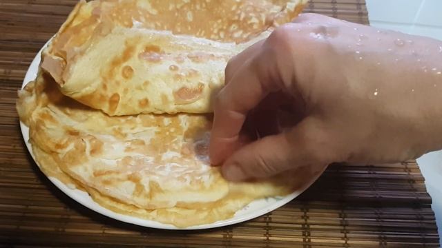 Быстрый завтрак ! Яичные Блинчики с начинкой ! смотреть онлайн