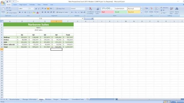 New Perspectives Excel 2019 | Module 5: SAM Project 1a #newperspective #excel #module5 #samproject1 смотреть онлайн