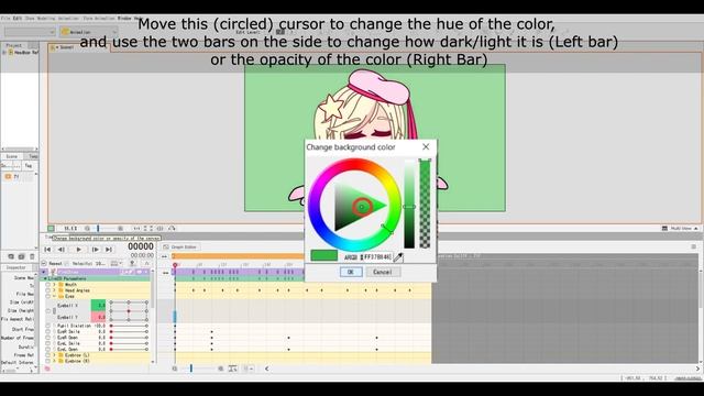 How To Change Background Color In Live 2D // Live 2D Cubism // Gacha Club// PinkChime // Requested