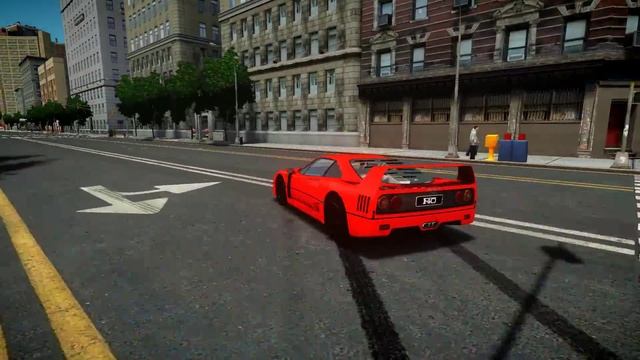 GTA IV 1987 Ferrari F40-Car Mod смотреть онлайн