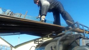 Перевозка 12ти метровой арматуры манипулятором