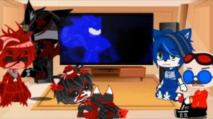 Sonic.exe Group + Eggman reacts to Metallix vs Sonic.exe // Gacha Club [Sonic.exe