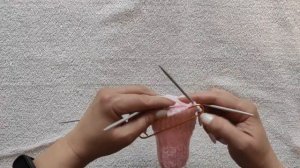 Как связать двойные варежки полой резинкой