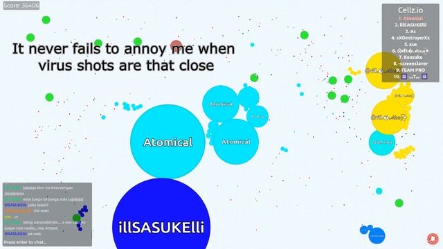 Cellz.io FFA Gameplay - Solo Domination ( Game Like Agar.io ) смотреть онлайн