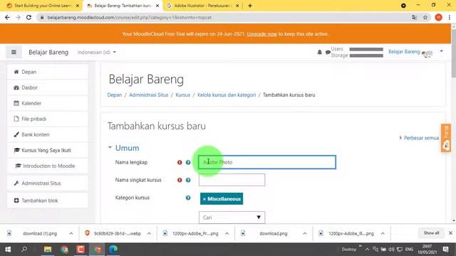 Cara Membuat Website E-Learning Menggunakan LMS MOODLE untuk Pembelajaran DARING Tutorial Lengkap смотреть онлайн