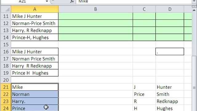 Excel Magic Trick 511: Extract First, Middle, Last Names From Bad Data With Extra Characters смотреть онлайн
