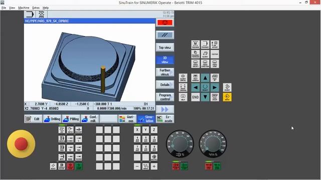 NAS 979 5-Axis - SIEMENS 840D sl Simulator смотреть онлайн