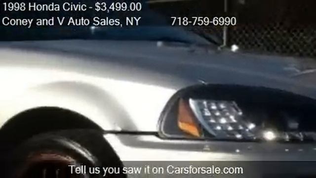 1998 Honda Civic EX coupe - for sale in Brooklyn, NY 11223 смотреть онлайн
