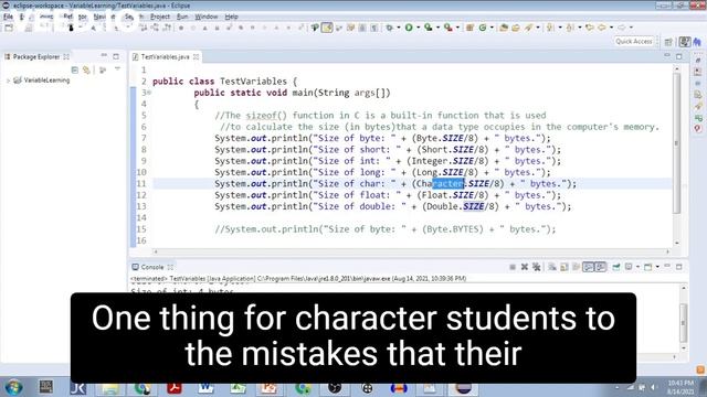 C language's sizeof() function implementation now in Java. Java data type size checking easily. смотреть онлайн