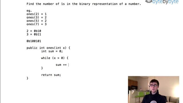 Interview Question: Number of Ones in Binary смотреть онлайн