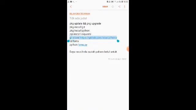 CARA SPAM SMS TANPA PULSA DENGAN TERMUX 100% WORK смотреть онлайн