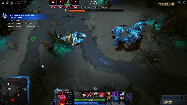 Queen of Pain Solo The Final Boss T5 Apex Mage Aghanim Labyrinth смотреть онлайн