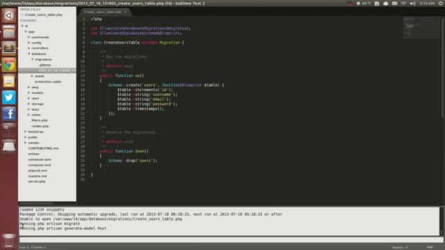 Laravel 4: Sublime Text 2 Packages and workflow смотреть онлайн