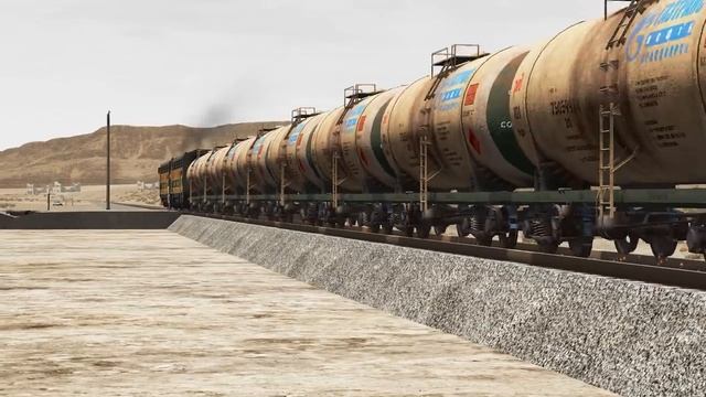Поезда против Гигантской ямы – BeamNG.Drive