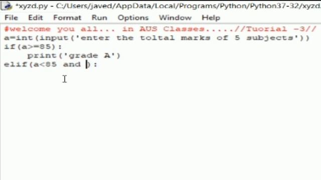 Elif | if else statements | Tutorial -3 | python GUI IN [HINDI] | if example program смотреть онлайн