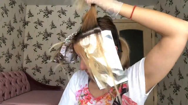 Мелирование или осветление волос в домашних условиях. смотреть онлайн