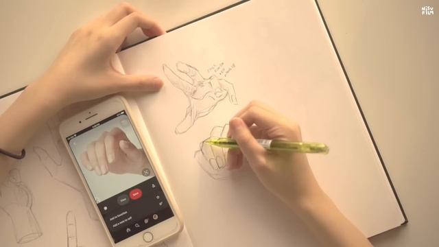 hand studies ✏️ ASMR SKETCH WITH ME (no music) смотреть онлайн
