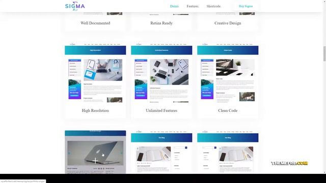 Sigma - Multipurpose WordPress Theme grid portfolio business Yoshida смотреть онлайн