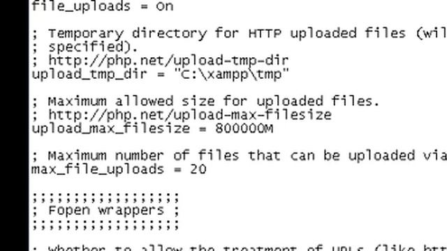 setting xampp for huge file upload смотреть онлайн