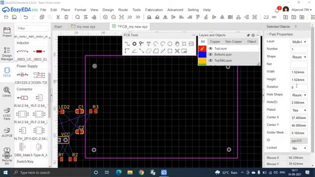 Easyeda full tutorial + create component +tips How to design a pcb easily with Easy Eday смотреть онлайн