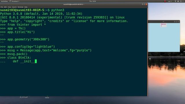 Python 3 Tkinter: Message and button смотреть онлайн