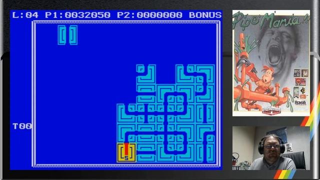 Playing Pipe Mania's bonus level on the ZX Spectrum смотреть онлайн