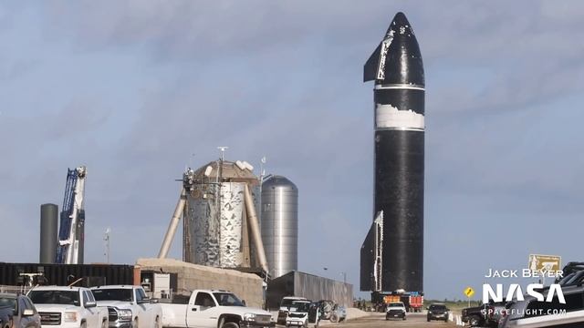 Ship 20 Rolls Out to the Orbital Launch Site to be Stacked on Booster 4 | SpaceX Boca Chica смотреть онлайн
