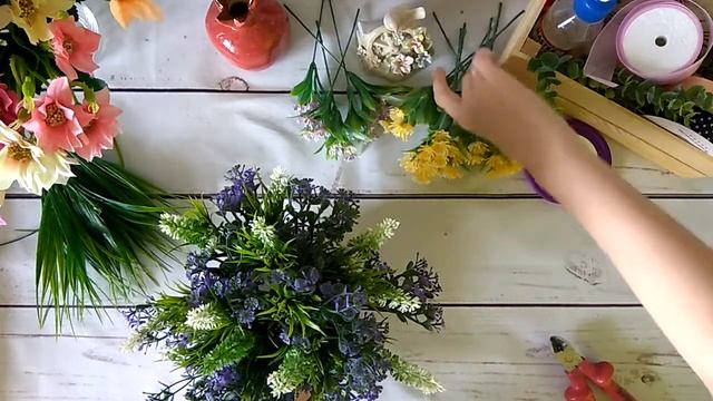 Мастерская Альфии ? Цветочная композиция из полевых цветов смотреть онлайн
