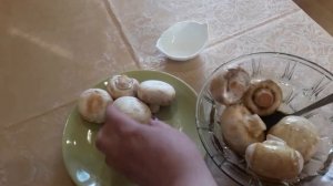 Грибы в духовке.Запеченые шампиньоны целиком в духовке.