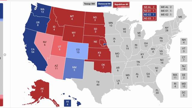 2024 Election Map Based On the Latest Poll From ALL 50 STATES! смотреть онлайн