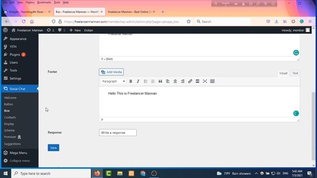 How to Add WhatsApp Chat on WordPress Website by Freelancer Mannan смотреть онлайн