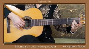 Как играть песни под гитару НИКОГО НЕ БУДЕТ В ДОМЕ (из к/ф Ирония судьбы).Уроки игры на гитаре.