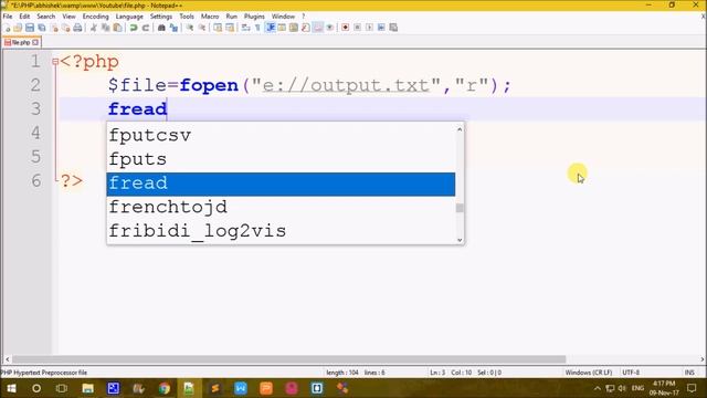 File Handling in PHP in Telugu смотреть онлайн