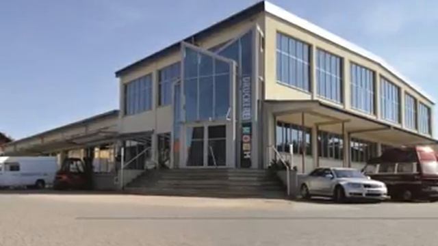 Werbung Auf Der Videowall Am WEZ: Druckerei Koch