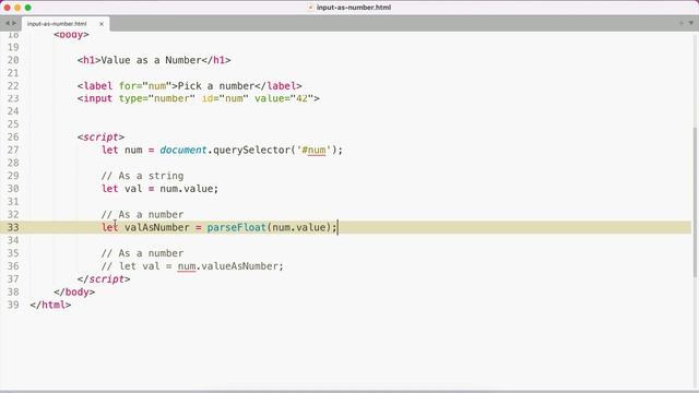 How to get a form field value as a number with JavaScript смотреть онлайн