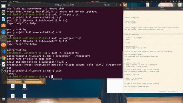 How To Install PostgreSQL on Ubuntu 20.04 смотреть онлайн