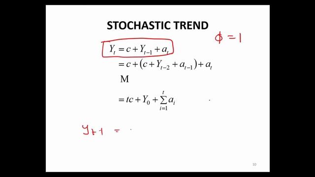 Unit Root, Stochastic Trend, Random Walk, Dicky-Fuller test in Time Series смотреть онлайн