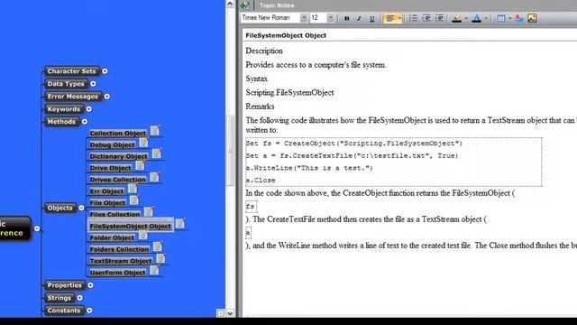 VBA help file in Mindjet MindManager mindmap as knowledge base смотреть онлайн