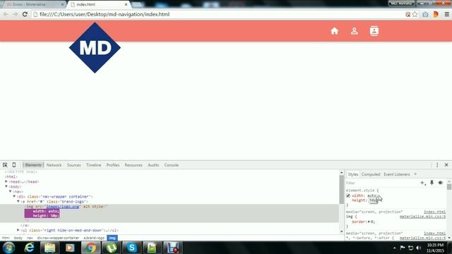Create responsive navigation menu bar using Material design 2015 смотреть онлайн