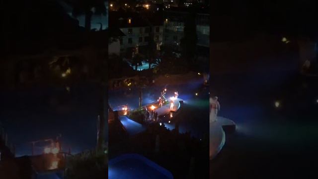 Огненное шоу в отеле Прометей Клуб Лазаревское