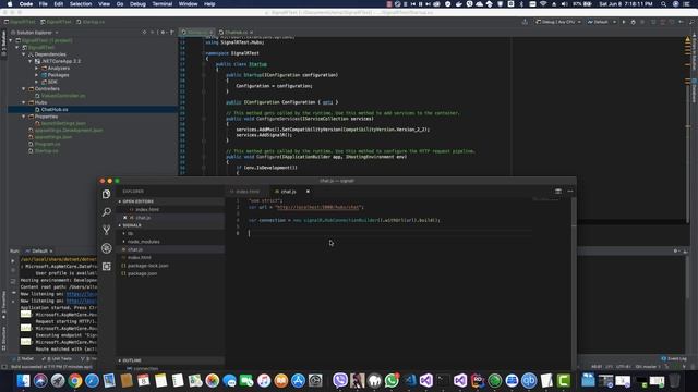 NET Core SignalR Basic Tutorial смотреть онлайн