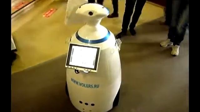 Промо робот атакован на выставке Реклама 2012 смотреть онлайн
