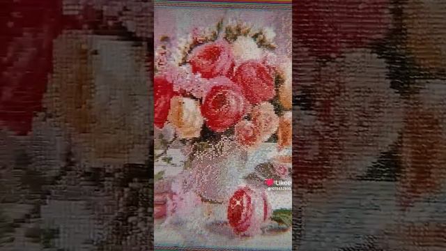 картина алмазная мозаика букет роз 🤩🤩🤩🤩 смотреть онлайн